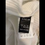 SheIn  Women’s White Halter Top Body Suit Size Large Photo 3