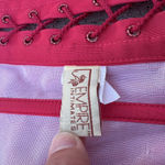 Vintage 90s Empire Intimates Red Lace Up Satin Corset w/ Boning Size 42 USA Made Photo 1