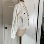 POL corduroy distressed raw hem 90s inspired jacket Photo 8