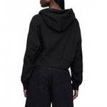Gap French Terry Oversized Crop Hoodie True Black NWT Medium Tall Photo 3