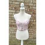 ZARA NWT  Floral Bustier Corset Crop Top Photo 1