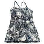 Lululemon Womens Blue White Floral Power Y Bra Tank Top Wildwood Size 4 Small Photo 0