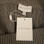 đź’•FAVORITE DAUGHTERđź’• Cable Knit Mini Skirt Wool Cashmere Storm Cloud Grey L NWT Gray Size L Photo 13