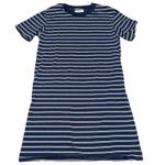 Madewell  Navy White Striped T-Shirt Dress XS Photo 1