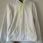 Under Armour  Hoodie in White with Neon Yellow Accents Photo 1