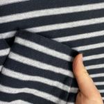 J.Jill cotton striped sweatshirt dress with a patch pocket size M Photo 5