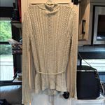 Women's Cream Sweater with Button Detail Size L Photo 5
