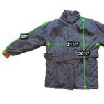 Members Only  Vintage 80s Belted Parka Puffer Coat Women 9/10 Olive Green Photo 12