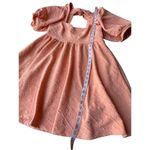 Free People  Babydoll Puff Sleeves Violet Mini Dress In Grapefruit/Coral Size M Photo 8