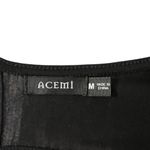 Acemi Crochet Lace Cami Top Black Sz M Racer Back Cottage Boho Summer Layer NEW Photo 3