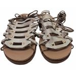 Klub Nico Gladiator Sandal Lace Up Studded Leather Cork Platform Womens Size 8 Tan Photo 6