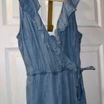 Guess  Womens Belted Surplice Jumpsuit Blue Photo 2