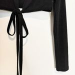 We Wore What Danielle Bernstein Wrap Around Tie Top in Black Sexy Chic Revolve Size‎ Medium Photo 5