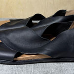 Gentle Souls By Kenneth Cole Latilda Sandal Size 7 Black Leather Photo 0