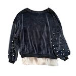 Molly Bracken Women’s Medium M  Purple Pullover Sweater with Lace Thule Pearl NWT Photo 1