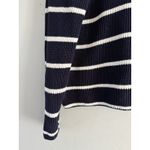 Gap  Navy Blue Striped Boxy Pullover Knit Sweater Women’s Size Large Photo 3
