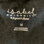 Isabele Maternity women's size medium black shirt with senching Photo 3