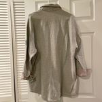 Ralph Lauren Lauren  Quarter Zip Sweater Top size M Heather Gray 1/4-zip Pullover Photo 7