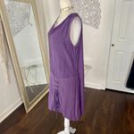 Witchy Boho Whimsygoth Purple Embroidered Asymmetric Mini Midi Dress M Size M Photo 3