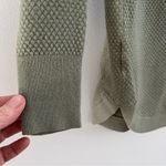 Loft sage/olive green long sleeve sweater, size XS. Crew neck. Photo 6