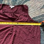 Nine West  Red Sleeveless Tank Top Blouse SZ L V-Neck Formal Evening Out Summer Photo 10