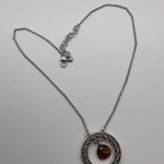 Brighton CRYSTAL BALL TOPAZ BROWN FILIGREE CIRCLE PENDANT Photo 0