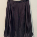 Ann Taylor Purple Satin Pleated A-Line Midi Skirt Size 4 NWT Photo 0