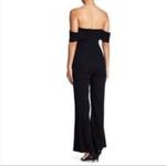 Few Moda jumpsuit black cocktail party sleeveless off shoulder wide leg L Photo 2