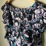 Anthropologie leifsdottir feather silk blouse Black Size 6 Photo 7