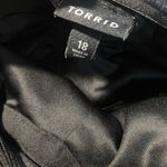 Torrid  Dress Womens 18 Plus Black Mini Strapless Studded Retro Stretch Party Photo 1