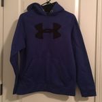 Under Armour Men's Active Wear Sweatshirt Hoodie Size Small Blue Black Photo 0