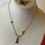 Handmade Vintage INC. 12K GF Signed Butterfly Brooch & Garden Vibe Necklace 20” Photo 0