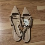 ZARA Women's Cream Pointed-Toe Heels Photo 2