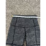 Lululemon Wunder Short 5"' Black/White Pattern High Rise Biker Yoga Training 4 Photo 5