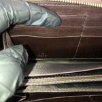 Gucci GG Web Canvas Interlinked G’s Soho Brown Leather Trim Continental Wallet Photo 8