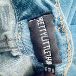 Pretty Little Thing Button Fly High Rise Denim Taper Blue Jeans Stretch Size 20 Photo 7