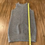 Brochu Walker  WOOL CASHMERE ADIA TUNIC sleeveless SWEATER mini DRESS Slate GRAY Photo 4