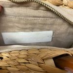 Poolside Straw Bag with Leather Strap Brown Photo 8