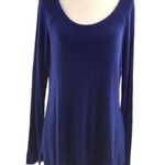 Chaser  Thermal Blue Waffle Knit Shirt Photo 7