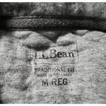 L.L.Bean Mens M Gray Quilted Full Zip Jacket Traditional Fit Cotton Blend Photo 3