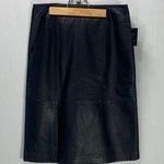 111 State Genuine Leather Pencil Skirt Black Size 8 Photo 0