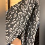 Old Navy Black Cowl Neck Sweater with Textural Pattern Animal print side zip Photo 5