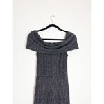 Lulus  Always Styling Charcoal Grey Off-the-Shoulder Ribbed Jumpsuit Size Small Photo 12