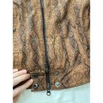 What Goes Around Comes Around NWT  Leather Brown Snake Print Racer Size M WGACA B Photo 11