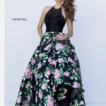 Sherri Hill  Beaded Halter Top Ballgown Size 10 Photo 2