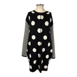 Moschino Boutique Virgin Wool Long Sleeve Button Front Polka Dot Dress Size 10 Photo 1