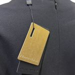 Alberto Makali Black Faux Leather Trim Zipper 3 Quarter Sleeve Dress Womens 6 Photo 10