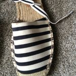 J.Crew NWOB D’Orsay Lace Up Espadrilles in Navy and White Stripe Size 7 US Shoe Photo 5