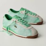 Lacoste  x Free People Movement Club Low Sneakers Green White Size 8 Photo 3