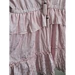Nordstrom  NSR Dress Womens Size Large Pink Kenny Satin Jacquard Ruffle Tassel Photo 5
